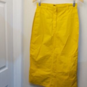 @D2 E-play M Two Tone Yellow Maxi Skirt With 3 Back Pockets